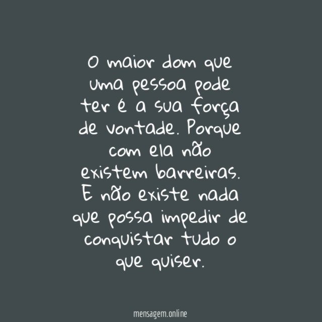 Força de vontade