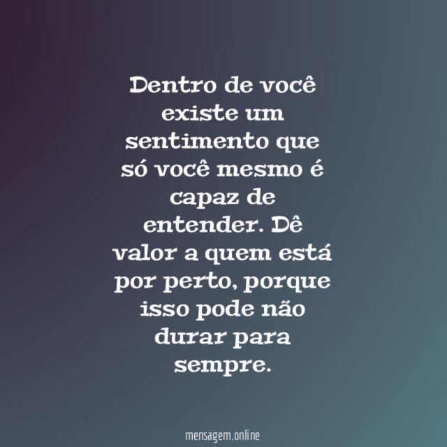 Dentro de você