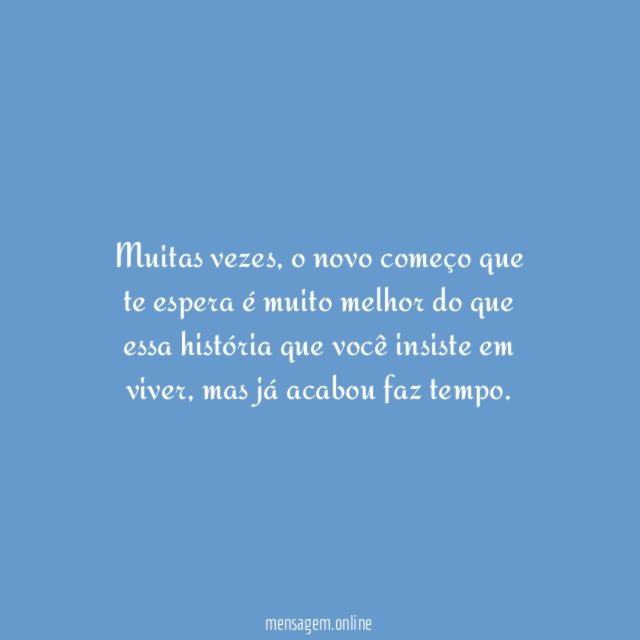 Não evite começos