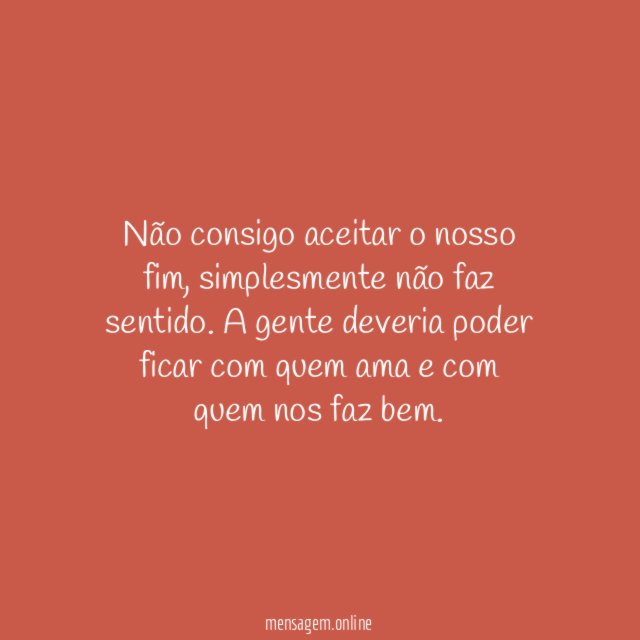 Não aceito