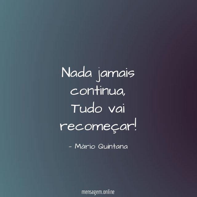 Nada jamais continua