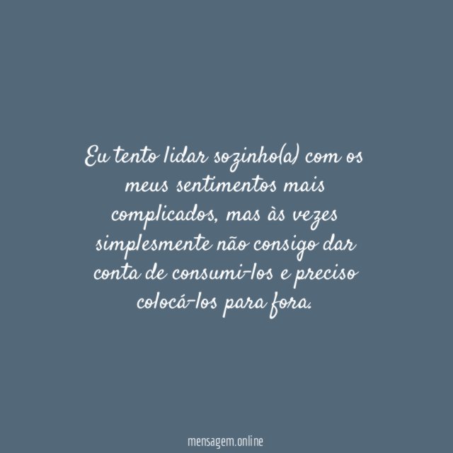 É preciso extravasar