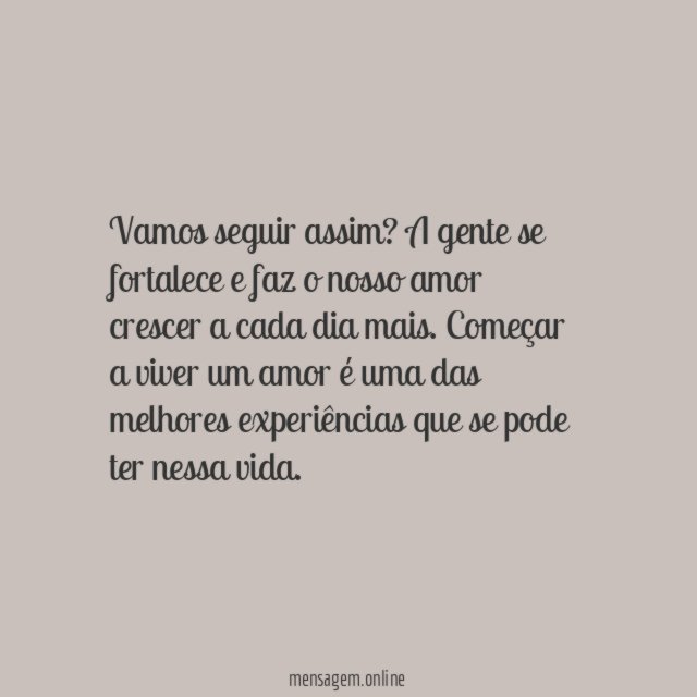 Vamos assim