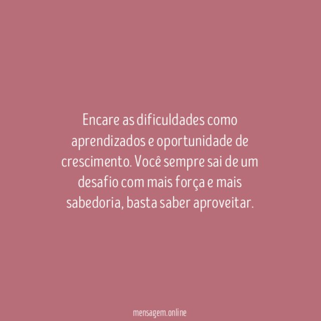 Mudanças