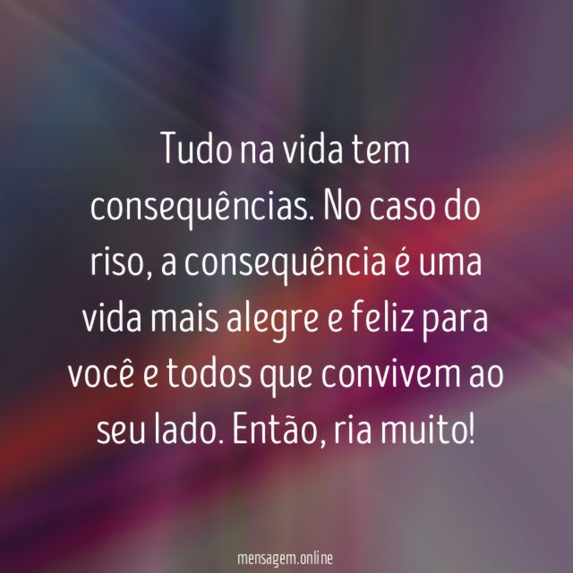 Consequências do riso