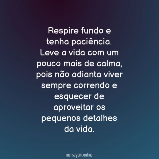 Respire fundo