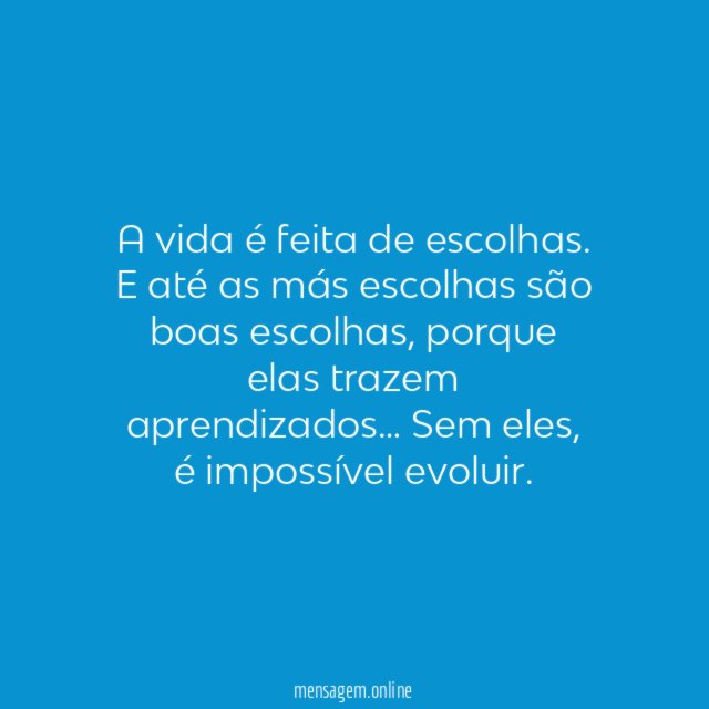 Escolhas