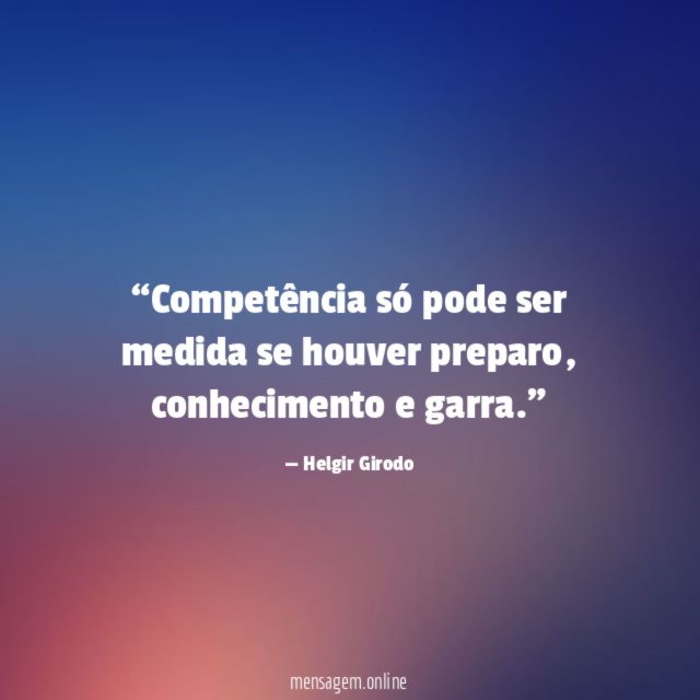 Competência só pode ser medida se houver preparo