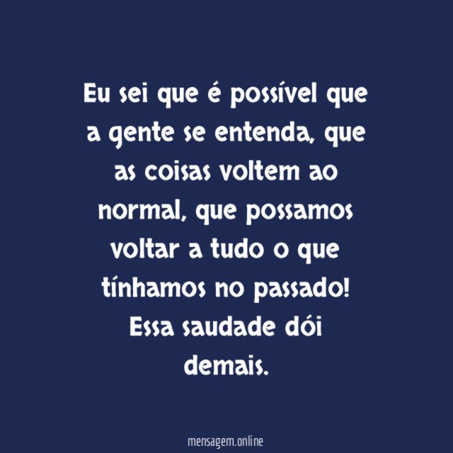 É possível