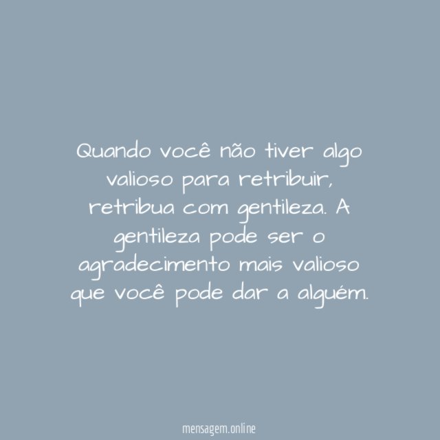 Agradecimento