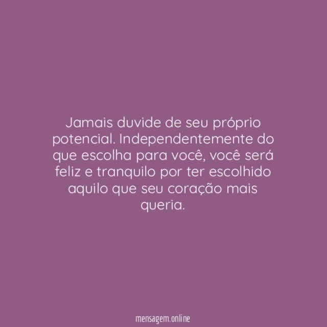 Seu potencial