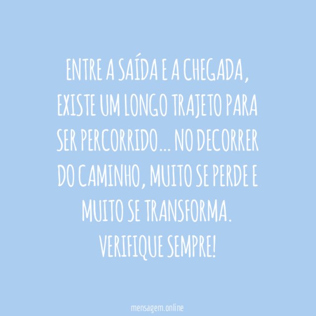 Desvios no caminho
