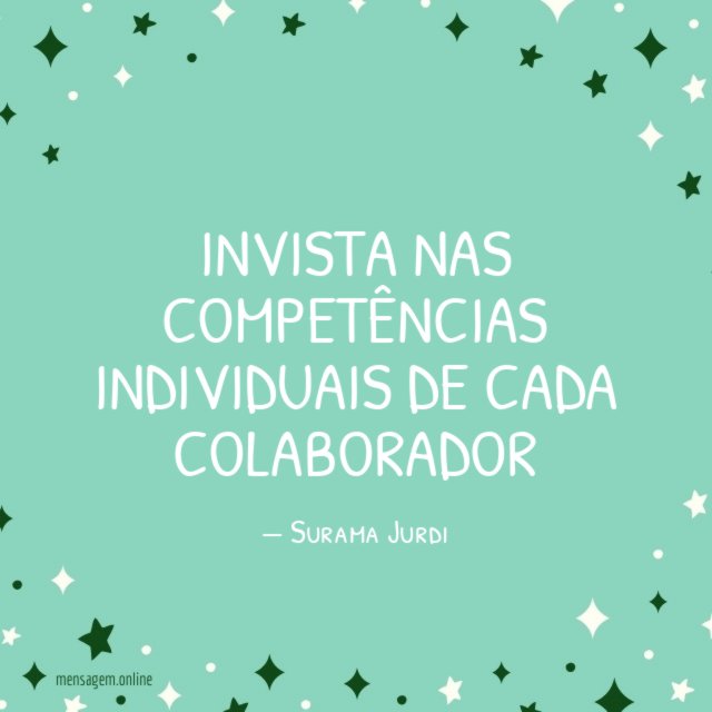 Invista nas competências individuais de cada colaborador
