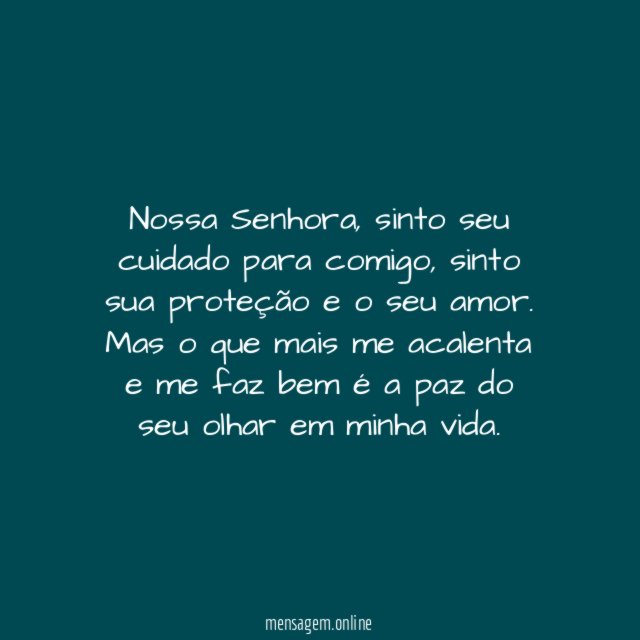 A paz do seu olhar