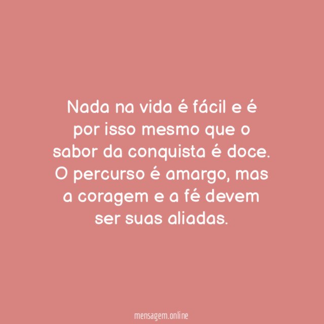 Não desista