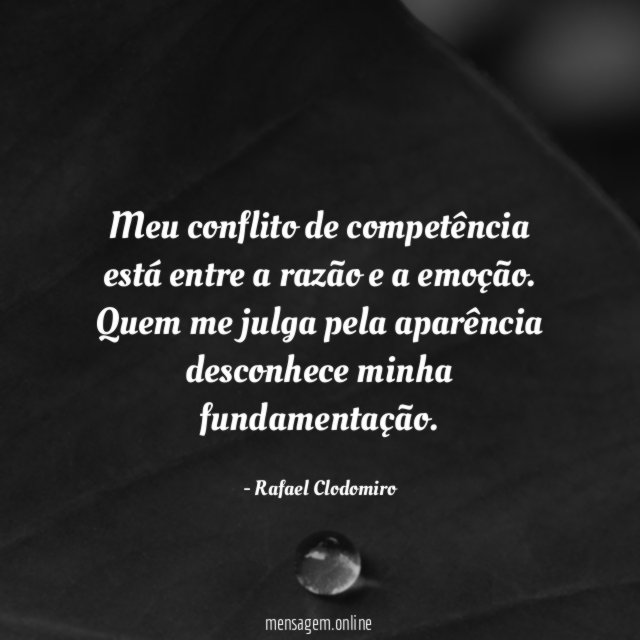 Meu conflito de competência está entre a razão