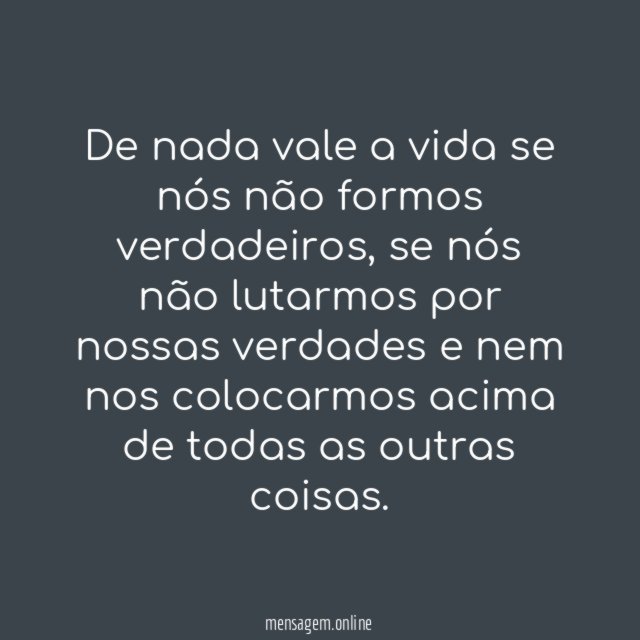 Seja verdadeiro
