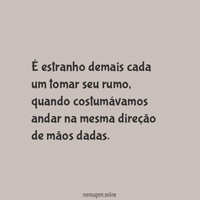 Caminhos diferentes