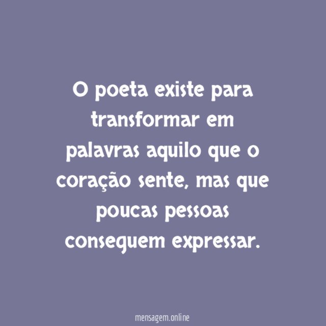 O dom das palavras