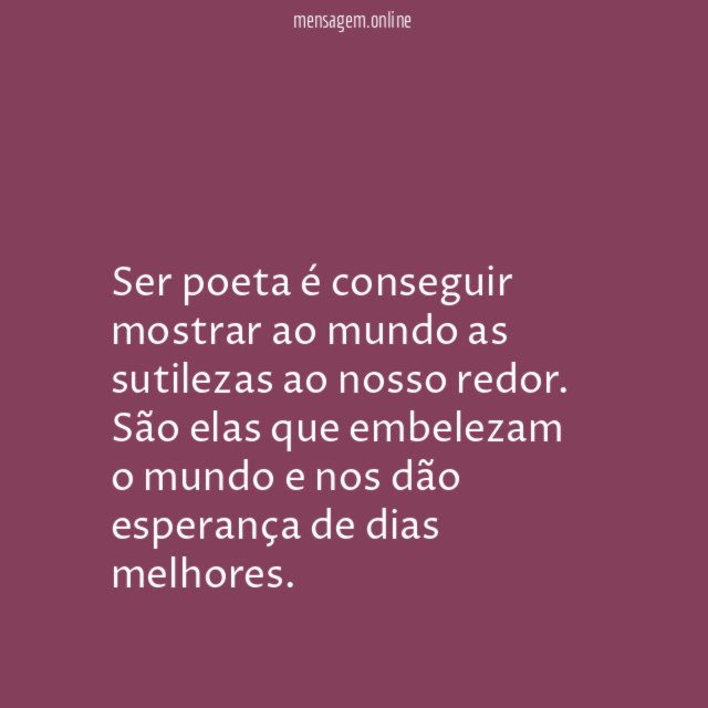 Beleza e esperança
