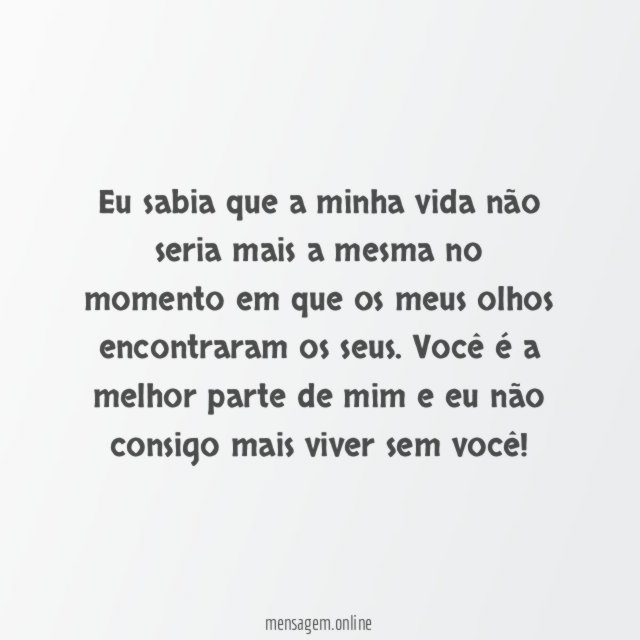 Mudei completamente