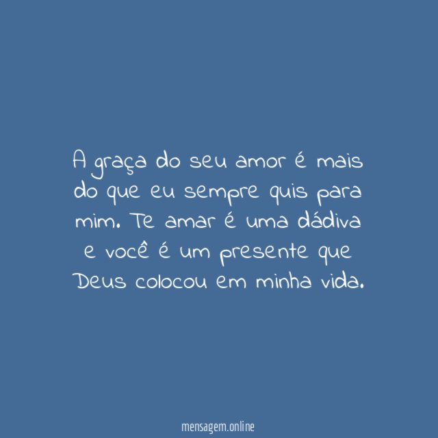 Deus me deu você