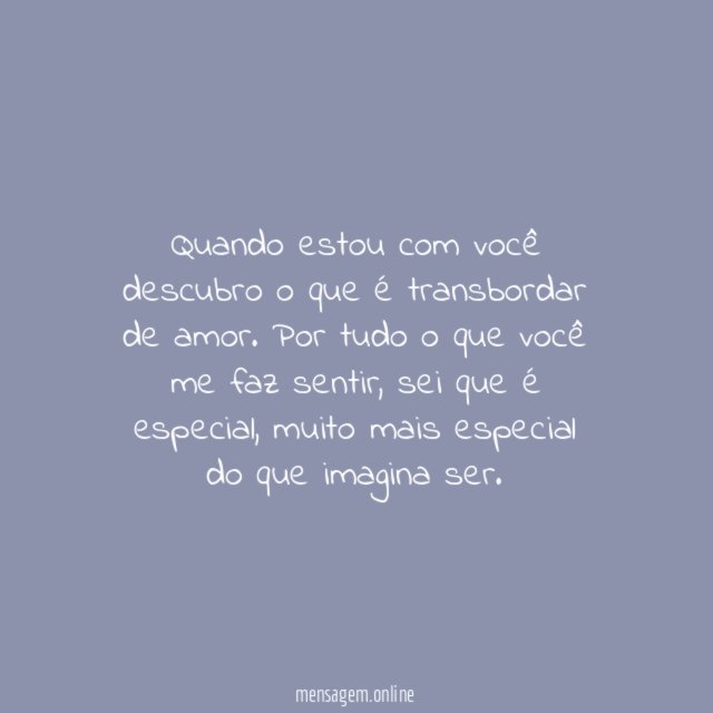 Transbordando de amor