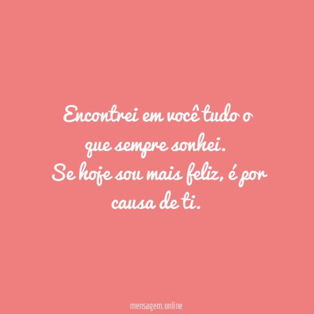 Graças a você sou feliz