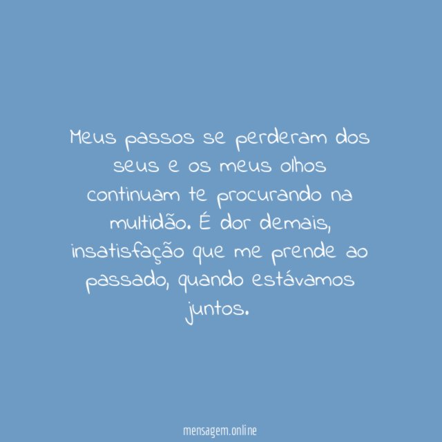 O que me prende ao passado