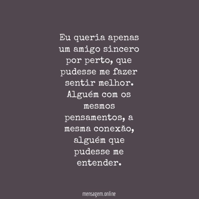 Apenas um amigo