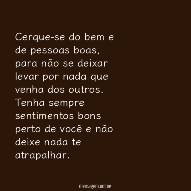 Cerque-se do bem