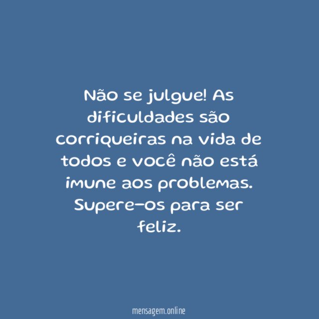 Você não é o único
