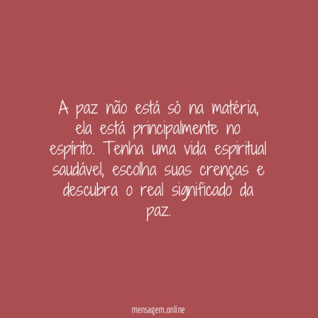 Paz espiritual