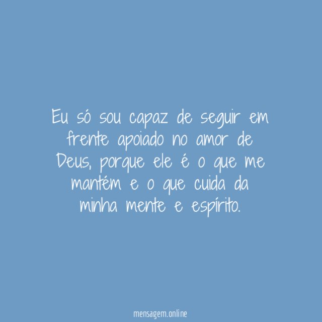 Só com Ele