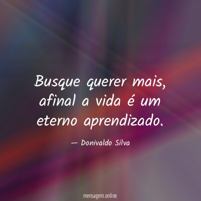 Busque querer mais