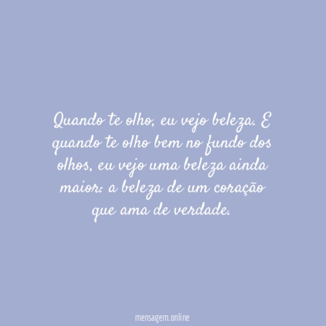 O que vejo
