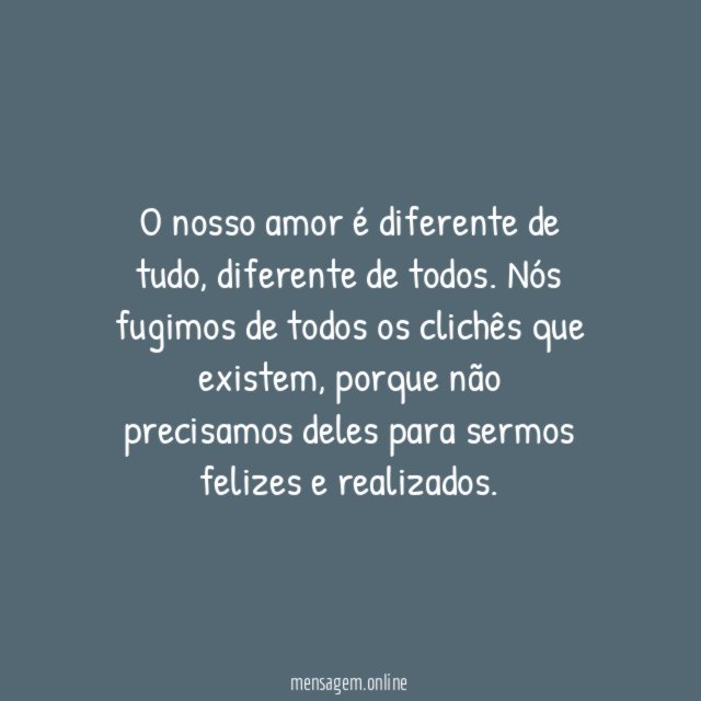 Diferente de tudo