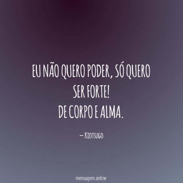Eu não quero Poder