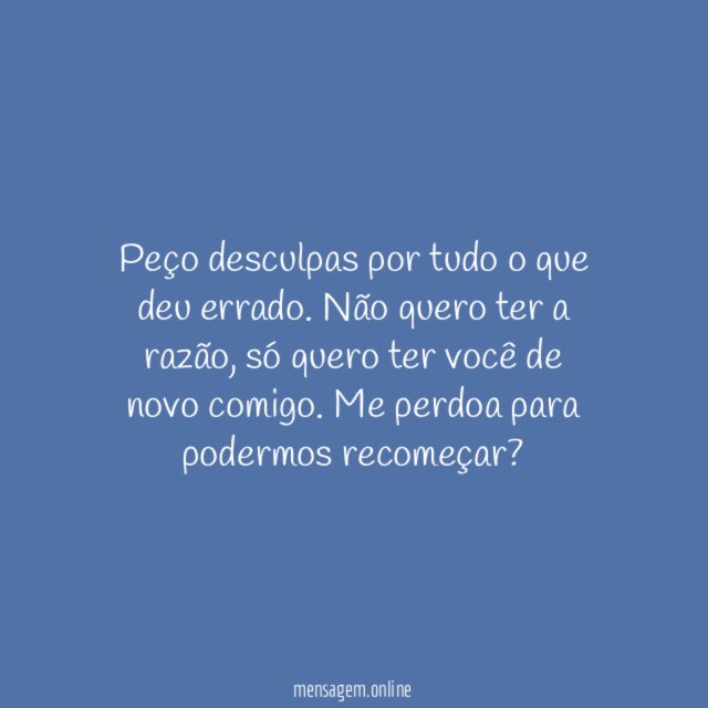Desculpas