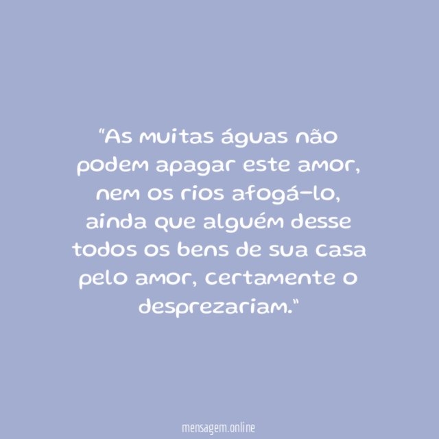 Cânticos 8:7