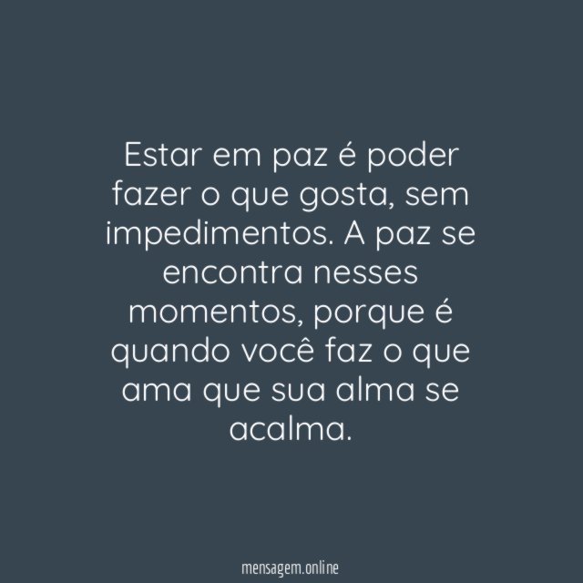 Fazer o que gosta