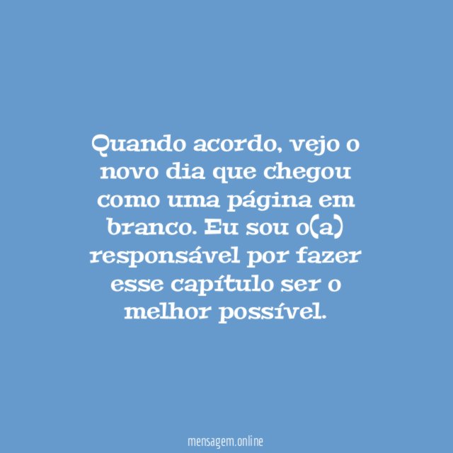Novas possibilidades
