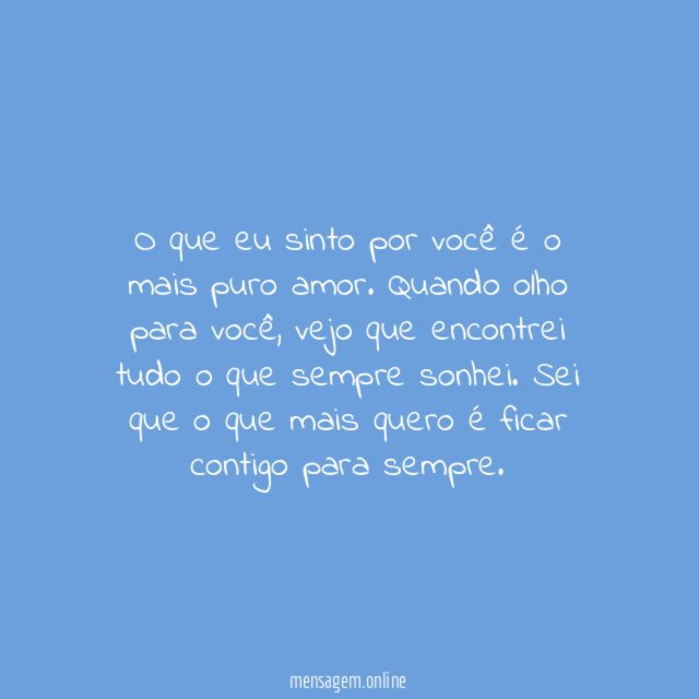 Belo sentimento