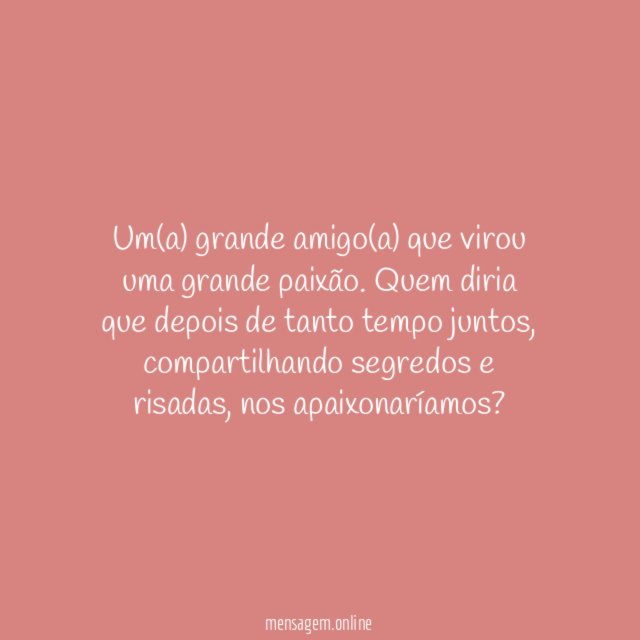De repente virou paixão