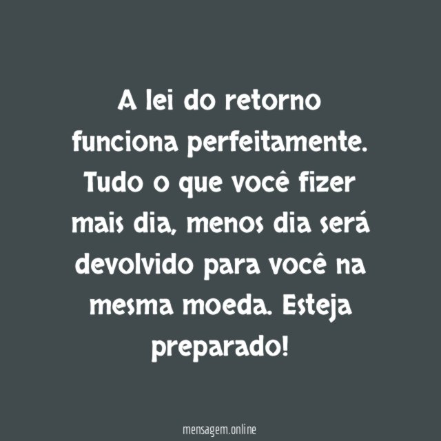 Lei do retorno