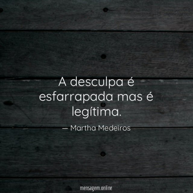 A desculpa é esfarrapada mas é legítima