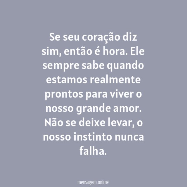 No coração