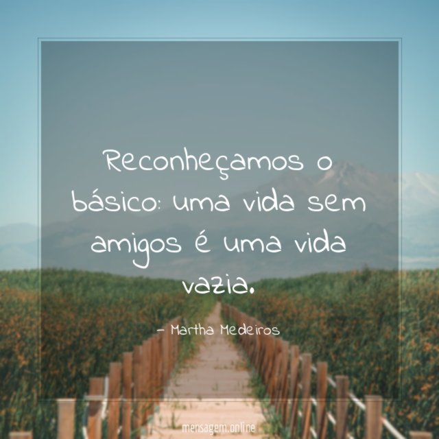 Reconheçamos o básico