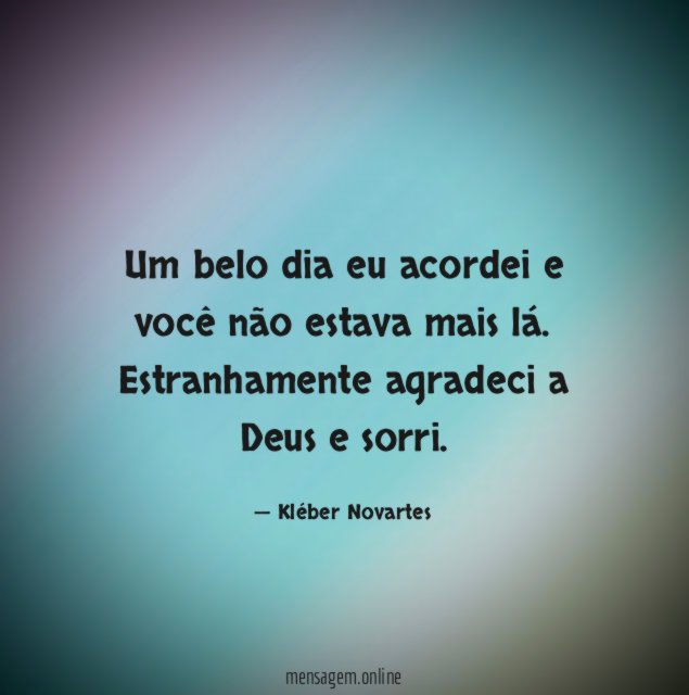 Um belo dia eu acordei e você não estava mais lá