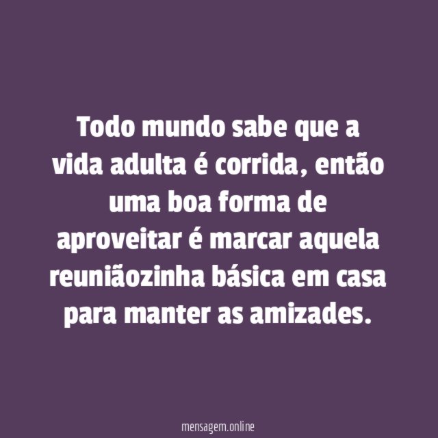 Marquem reuniões em casa